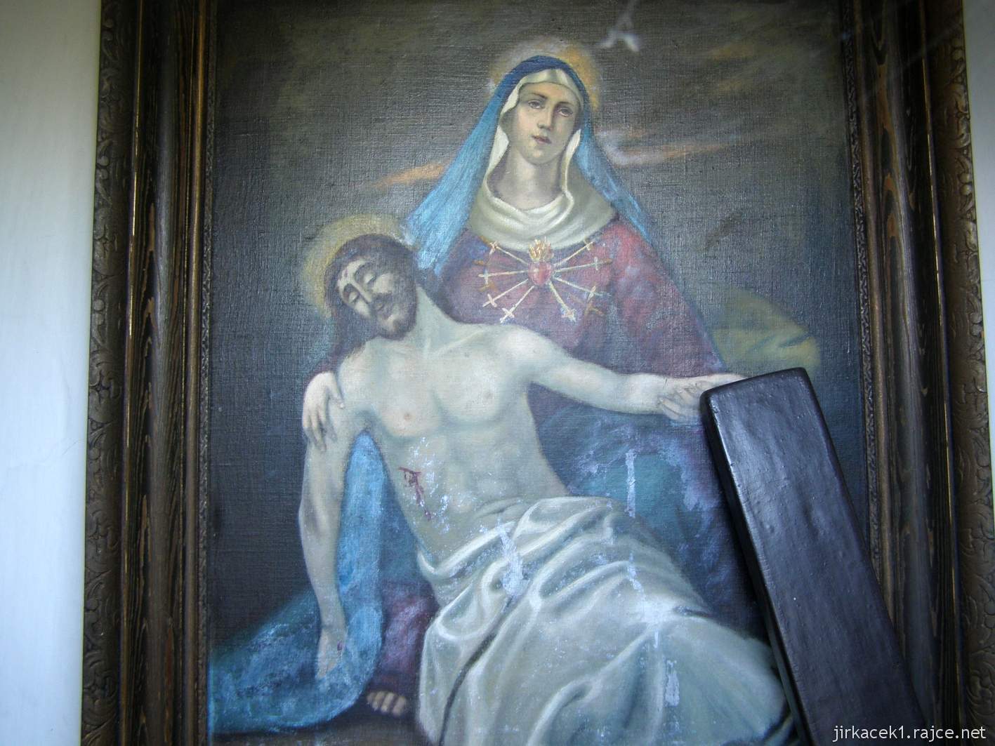 Hlučín - kaple na Vinohradské ulici - obraz v kapli