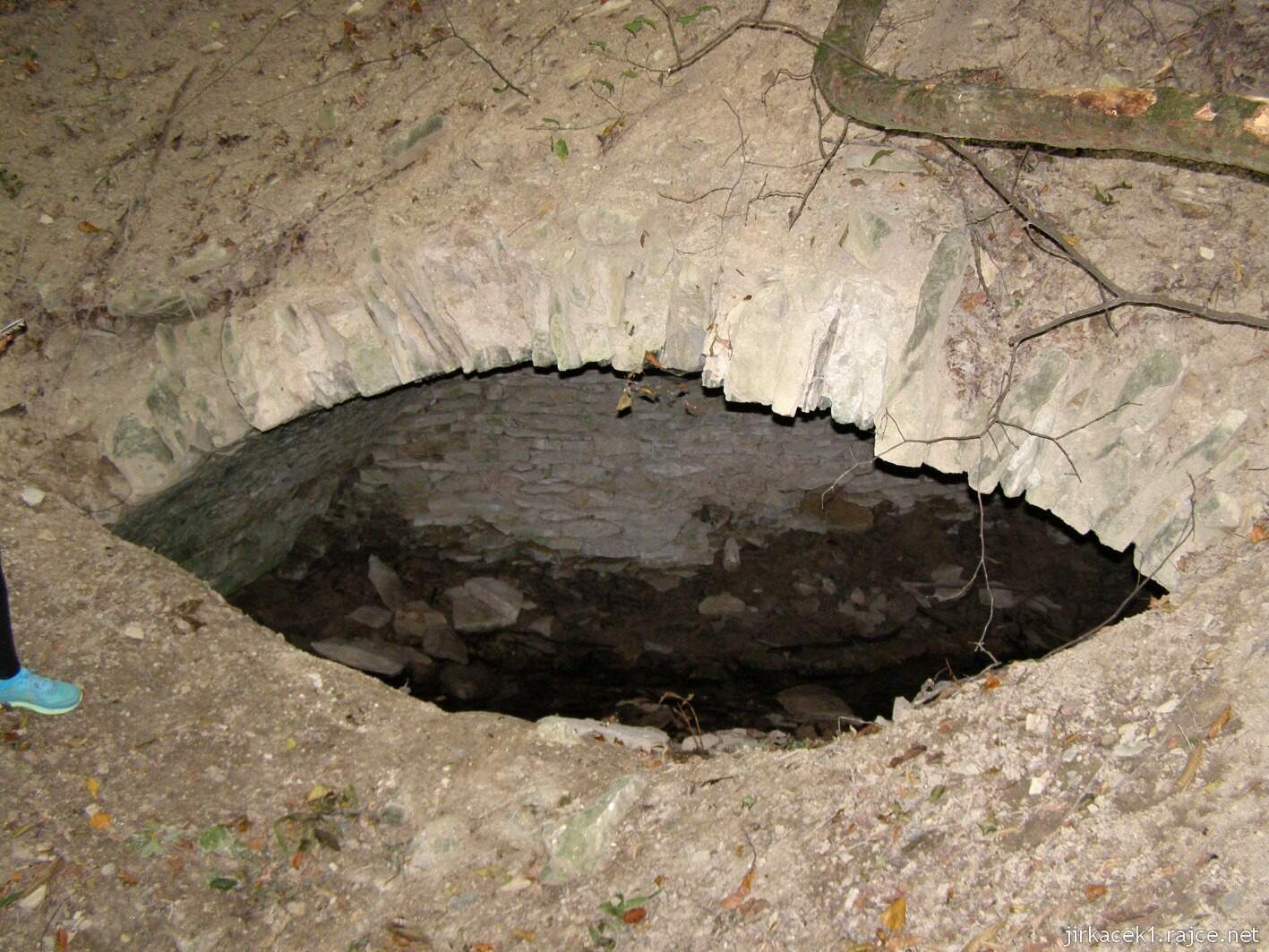 Nedošín - sklepní pramen v bývalých lázních 2015