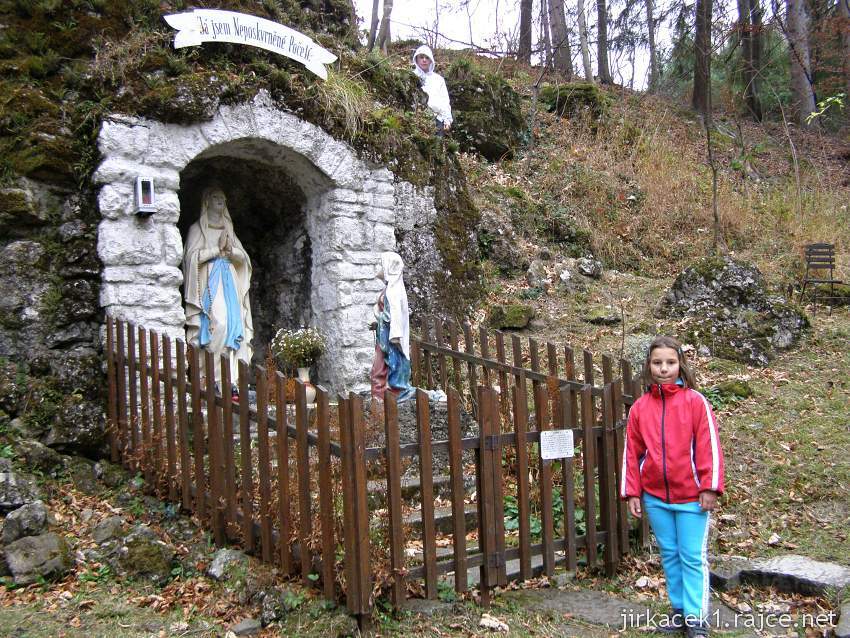 Myslík - lurdská kaple aneb Myslíkovské Lurdy