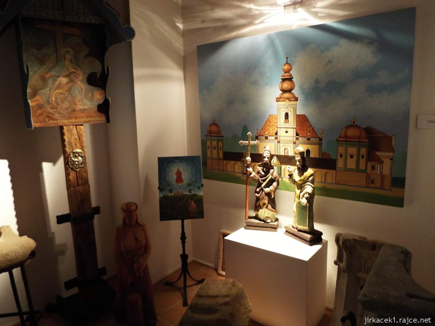 11 - Žarošice - muzeum 15 - expozice původního kostela Staré Matky Boží a rezidence na Silničné